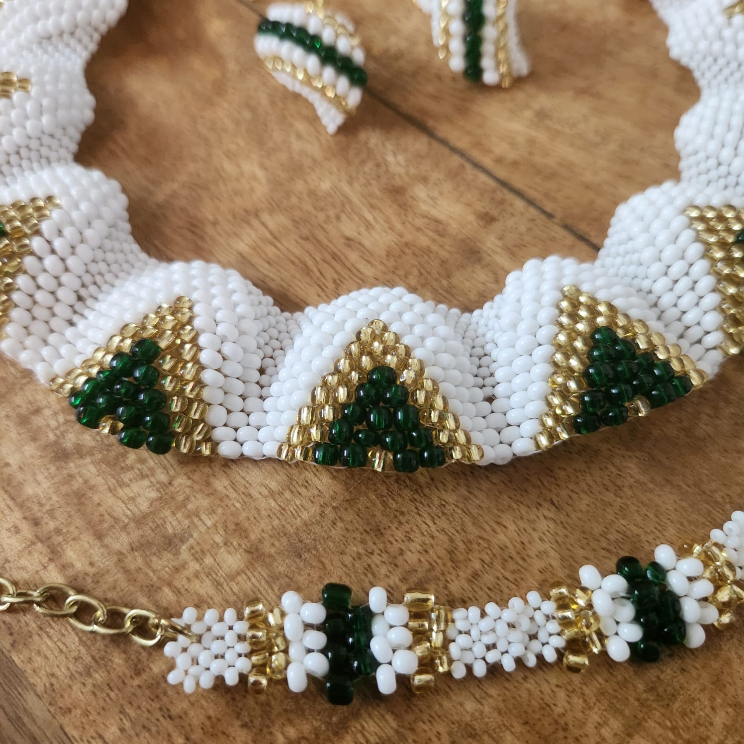 bead jewellery party necklace floral geometric jewellery for collar outfits U neck outfits 