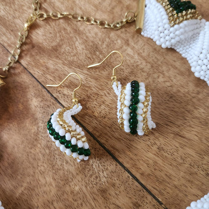 bead jewellery party necklace floral geometric jewellery for collar outfits U neck outfits 