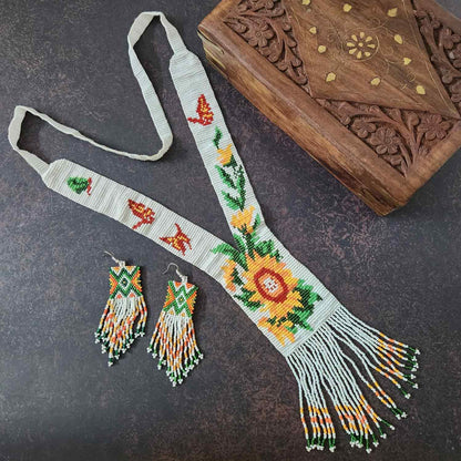 Srinika beadloom necklace set