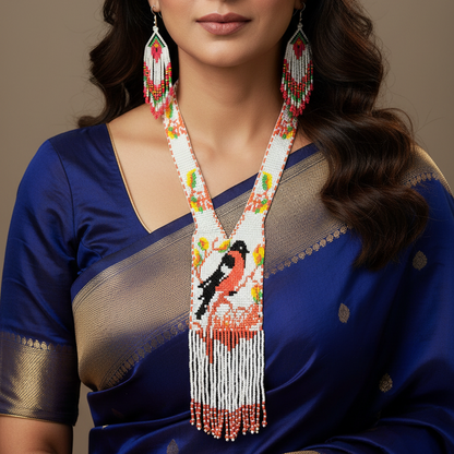 Tulika beadloom necklace set