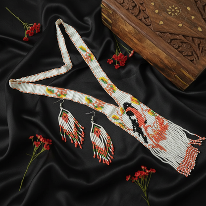 Tulika beadloom necklace set