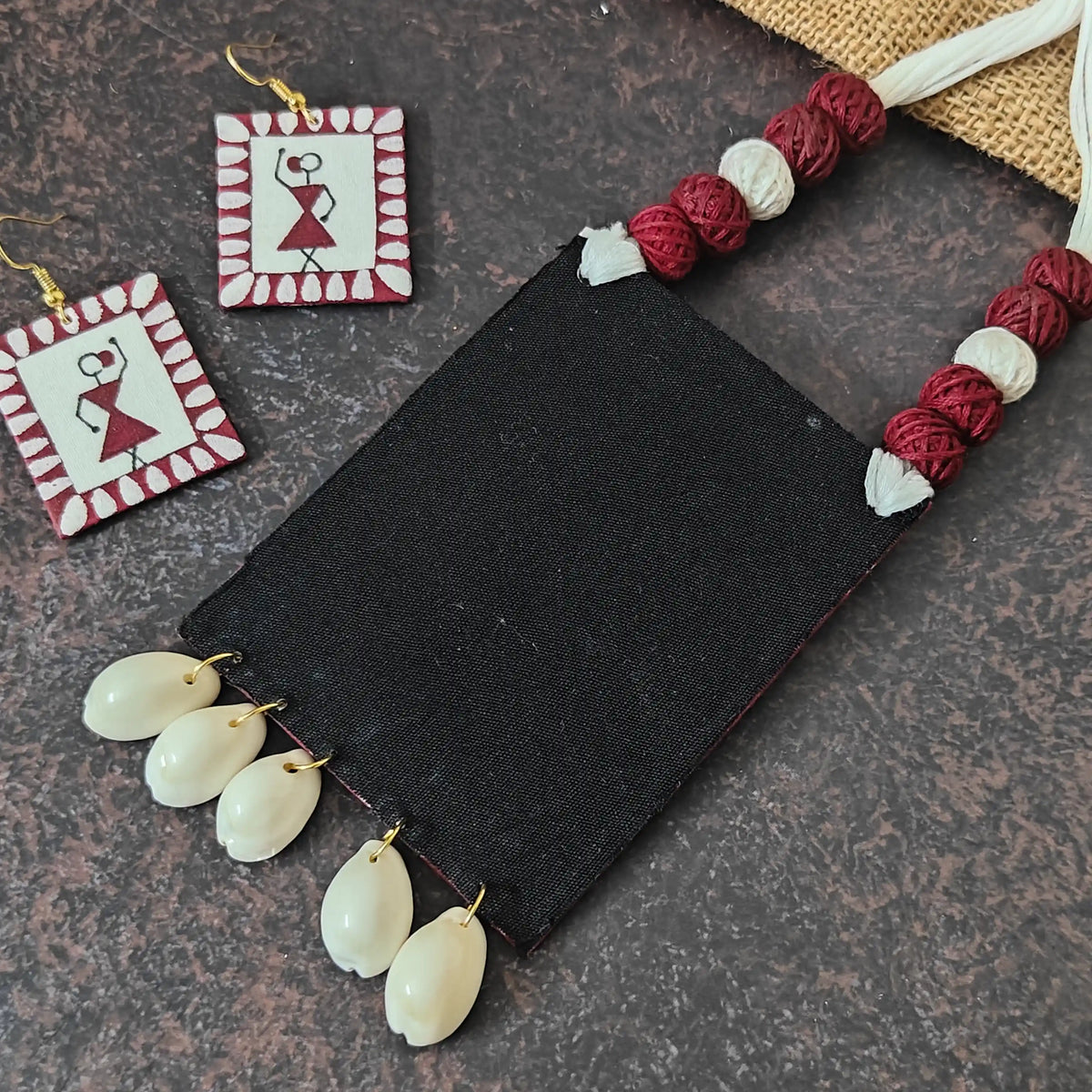 Udaya fabric necklace set