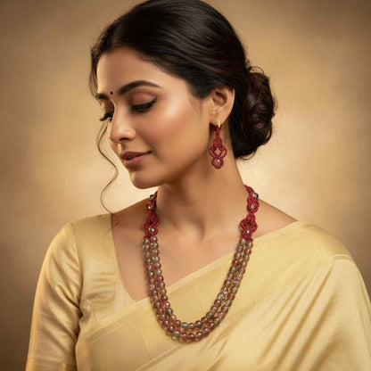 Sabitha macrame necklace set