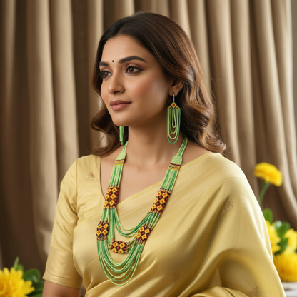 Saritha bead necklace set
