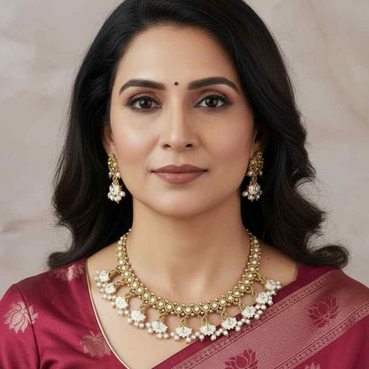 Uthpala macrame necklace set