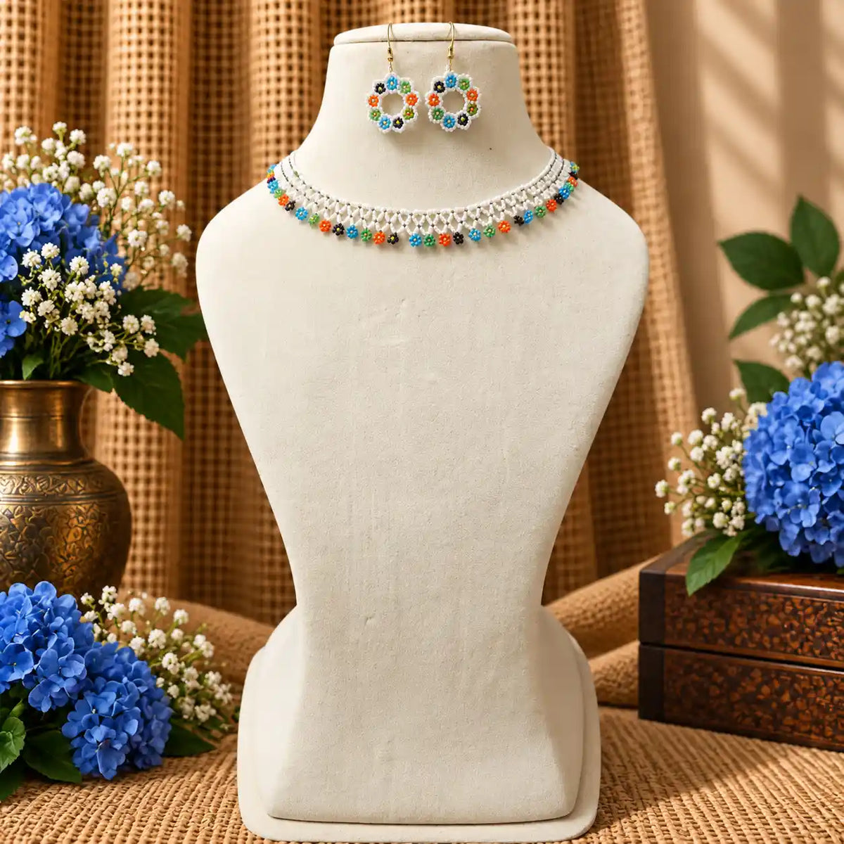 Varni bead necklace set