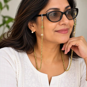 Vinaya brown macrame spectacle chain