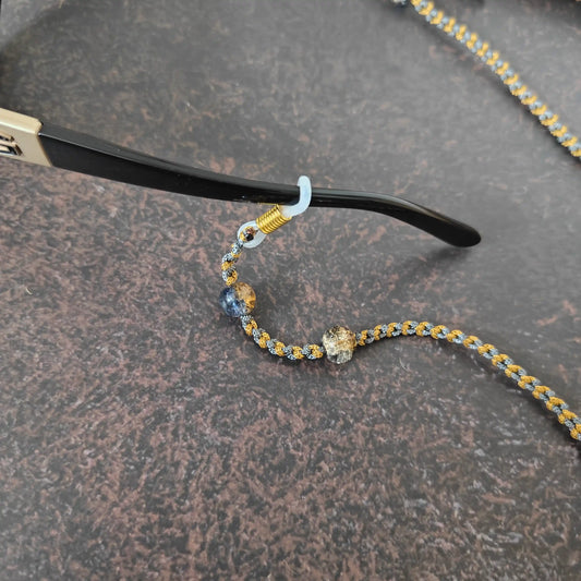 Vinaya brown macrame spectacle chain