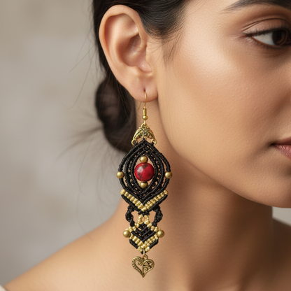 Shwedh Macrame Earrings