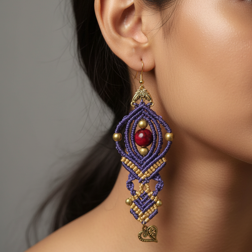 Shwedh Macrame Earrings