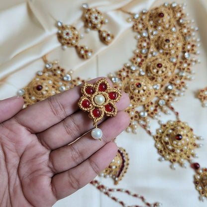 Jodha macrame necklace set