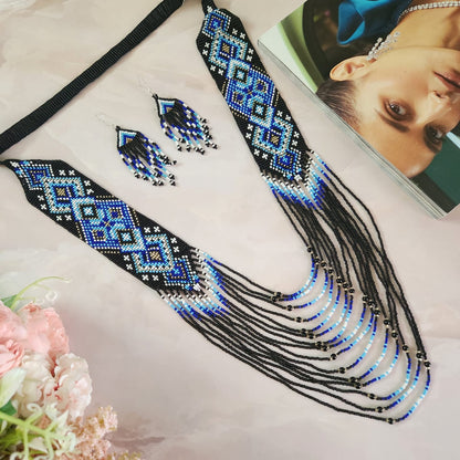 bead jewellery floral beadloom geometric design jewellery partywear jewellery buddha necklace office wear formal wear