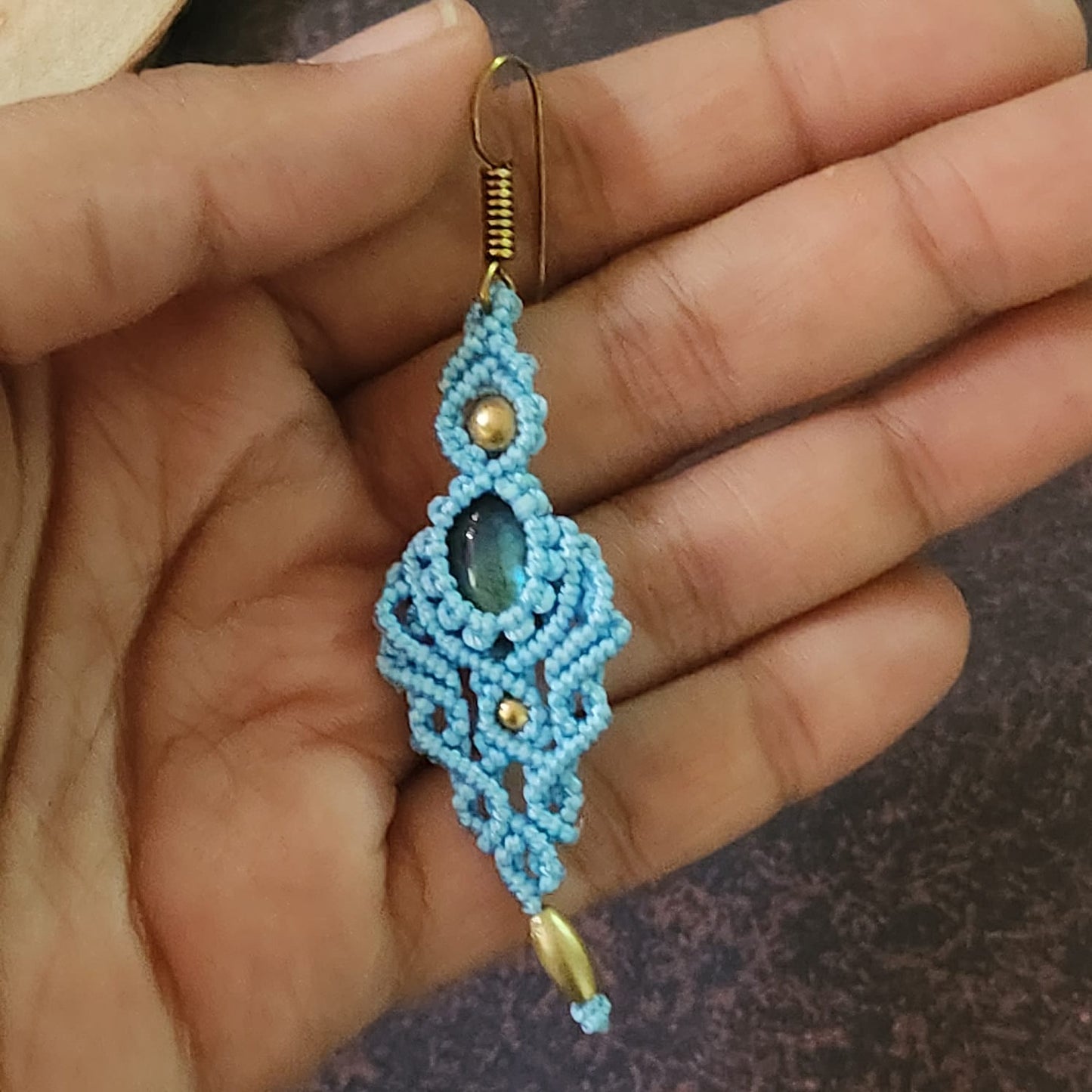 Misiri macrame earrings