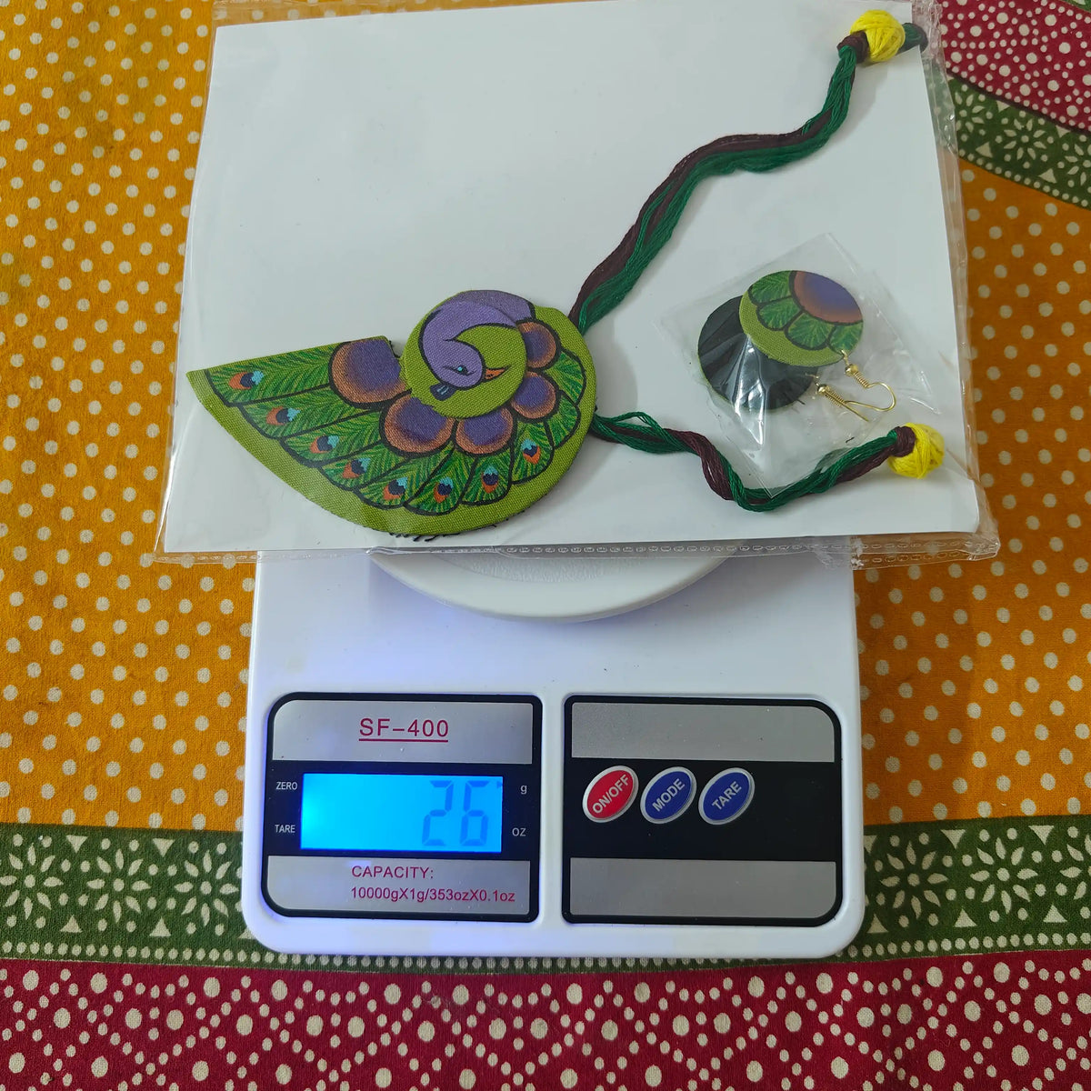 Alekhya fabric necklace set