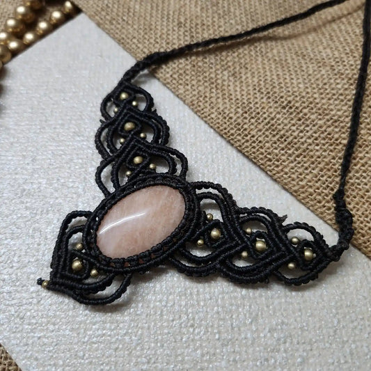 stone necklace formal necklace office-wear necklace with saree with salwar with kurti green stone casual daily wear jewellery