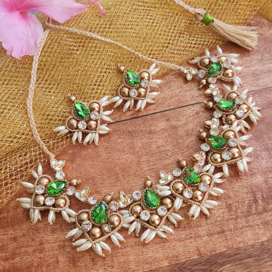 stone necklace macrame necklace set pearl necklace gold necklace bead necklace ethnic necklace
