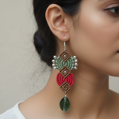 Neela Macrame Earrings