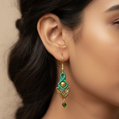 Kanaka Pathra Macrame Earrings