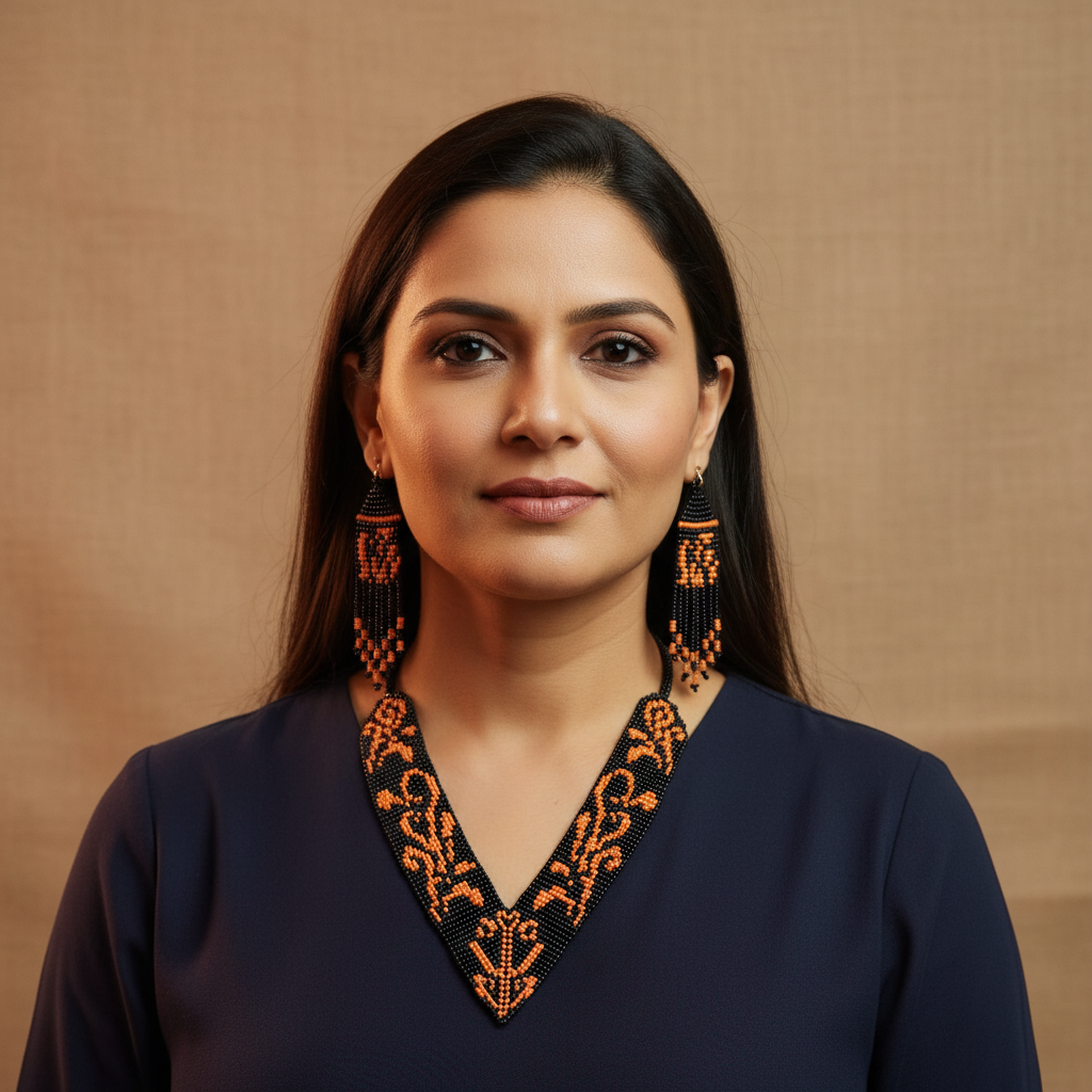 Shubra bead loom necklace set