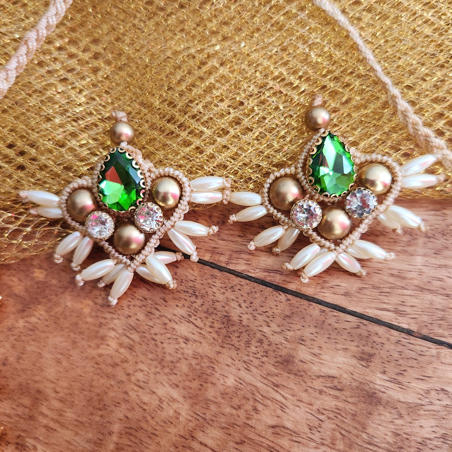 stone necklace macrame necklace set pearl necklace gold necklace bead necklace ethnic necklace