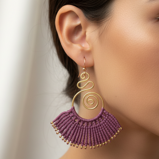 Sarpini purple earrings