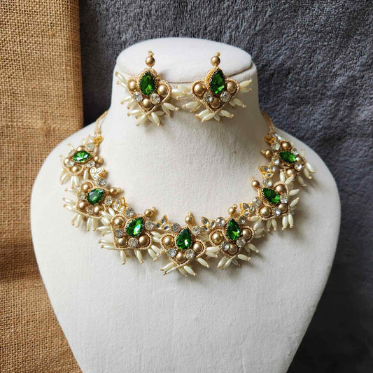 stone necklace macrame necklace set pearl necklace gold necklace bead necklace ethnic necklace