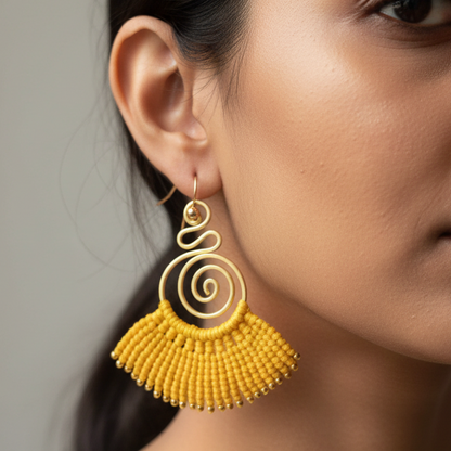 Sarpini yellow earrings