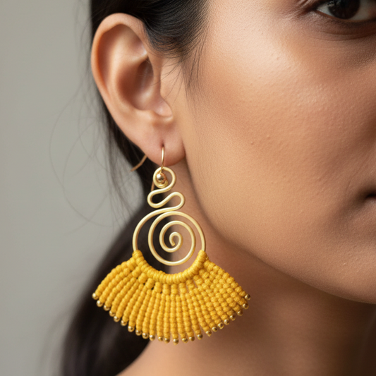 Sarpini yellow earrings