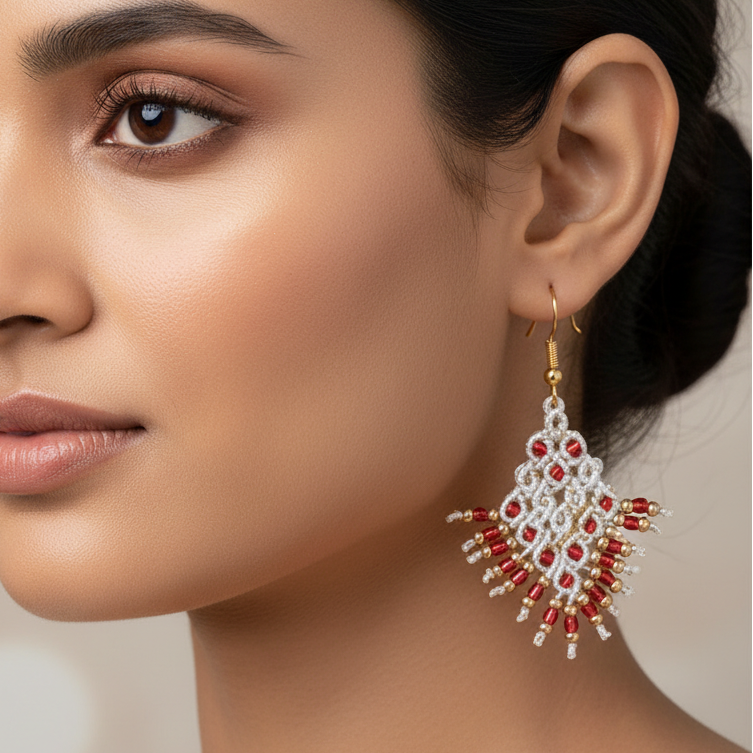 Ikshana micromacrame Earrings