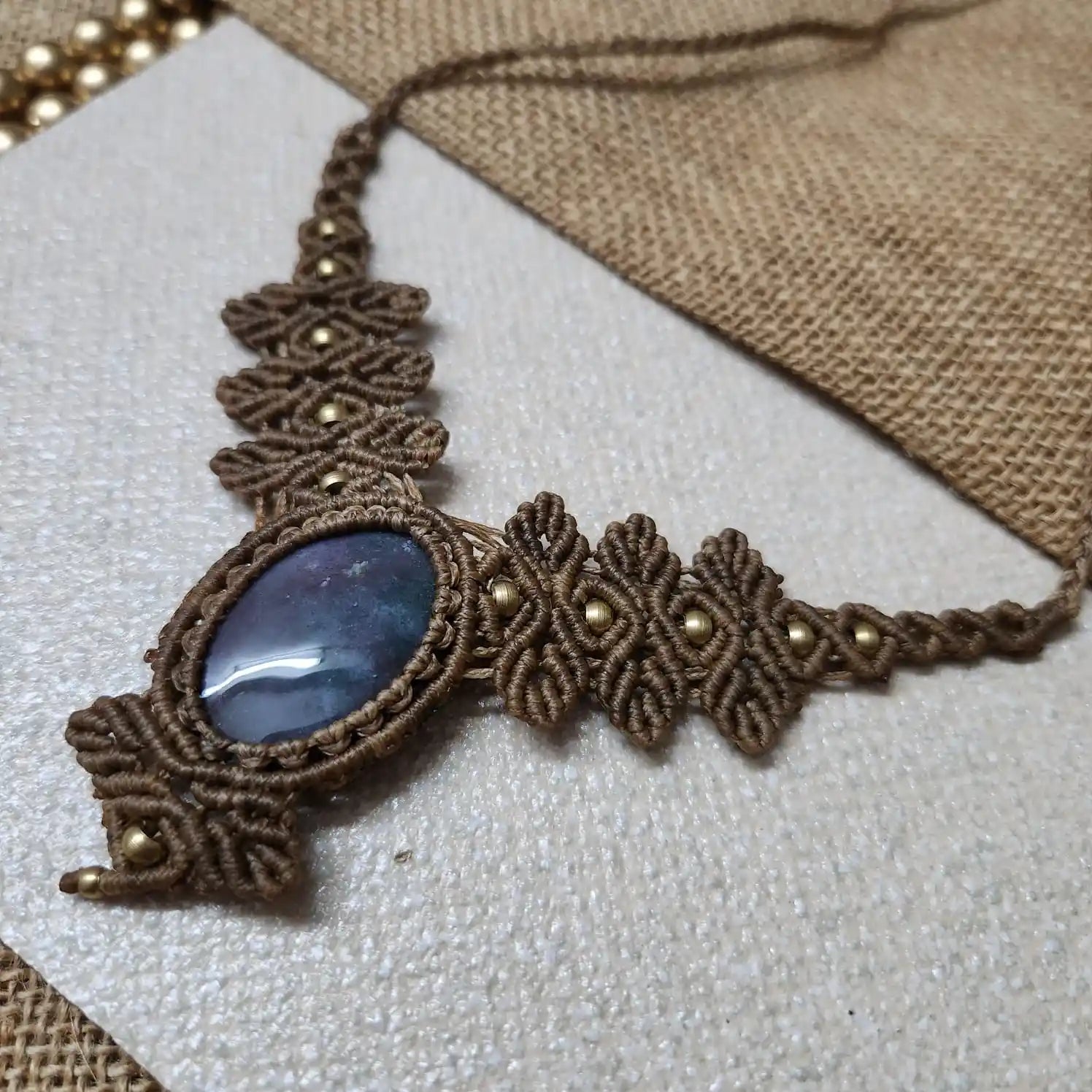 stone necklace formal necklace office-wear necklace with saree with salwar with kurti quartz blue casual daily wear jewellery
