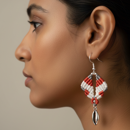 Vargah macrame dangler earrings