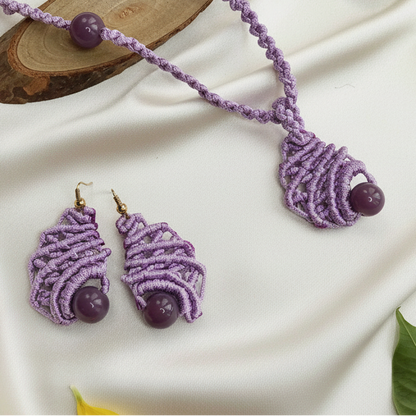 Sugandhi macrame necklace set