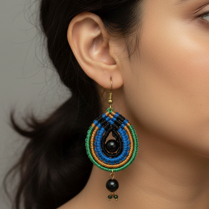 Mayuri macrame dangler earrings