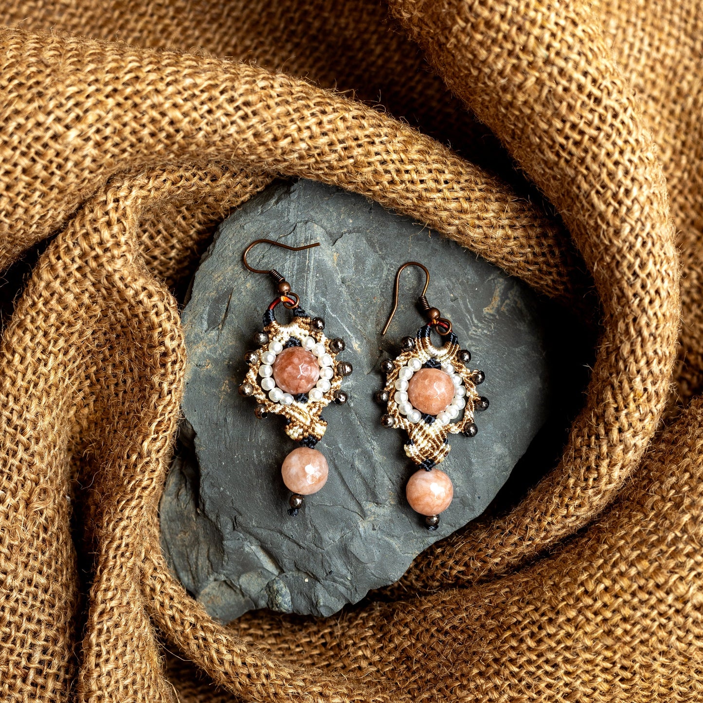 Urvaraa macrame earrings
