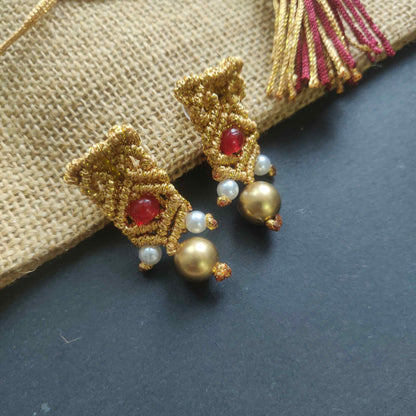 bead necklace pearl necklace gold necklace set stud earrings bead earrings pearl earrings traditional necklace set