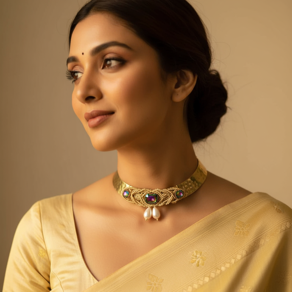 Mayank hasli macrame statement necklace