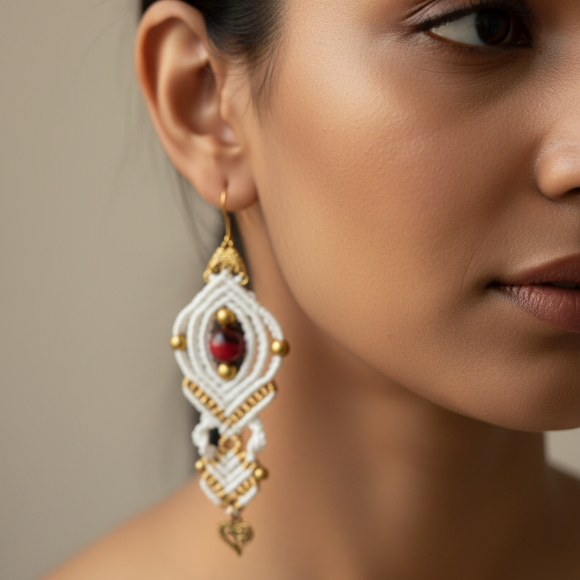 Shwedh Macrame Earrings