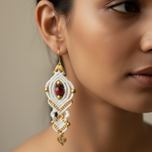Shwedh Macrame Earrings