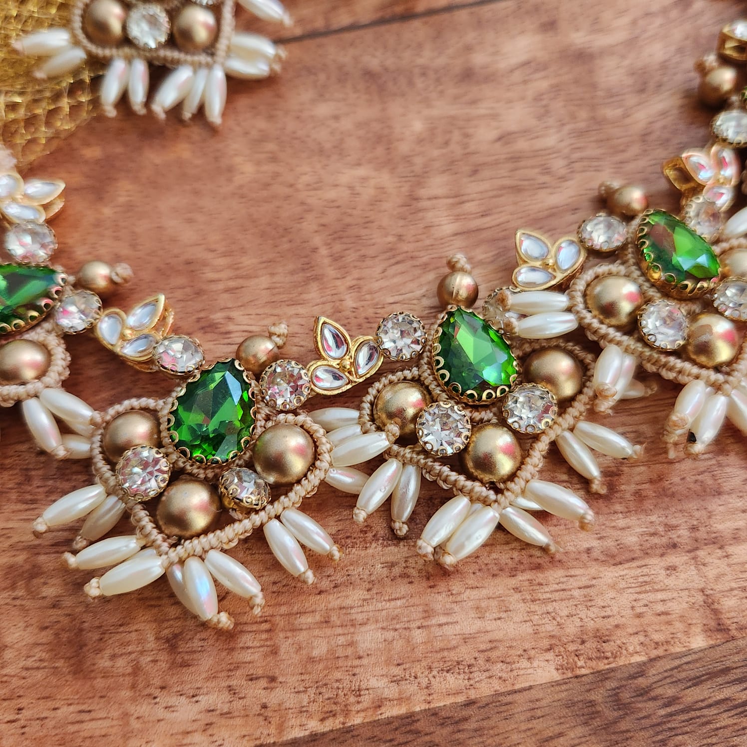 stone necklace macrame necklace set pearl necklace gold necklace bead necklace ethnic necklace