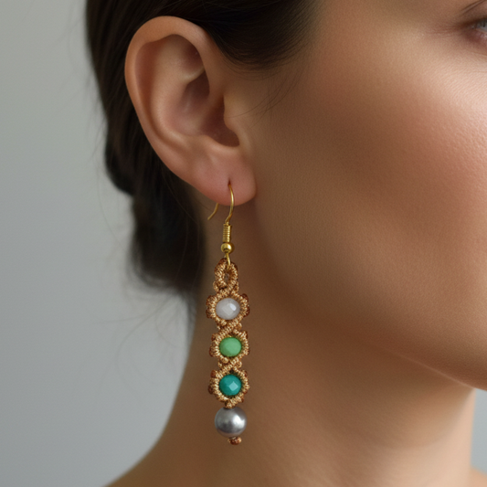 Parikrama dangler earrings