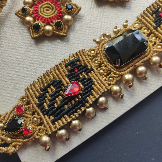 vintage necklace black and red stone necklace stud earrings star earrings stone earrings swan necklace bird necklace choker