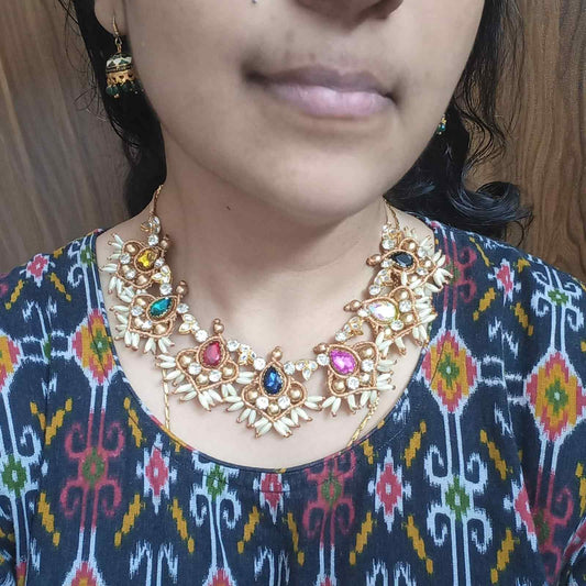 stone necklace macrame necklace set pearl necklace gold necklace bead necklace ethnic necklace