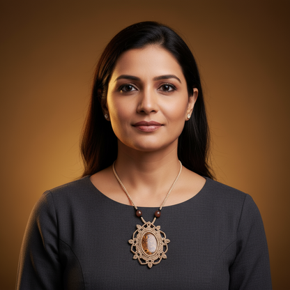 Aalaya macrame statement necklace