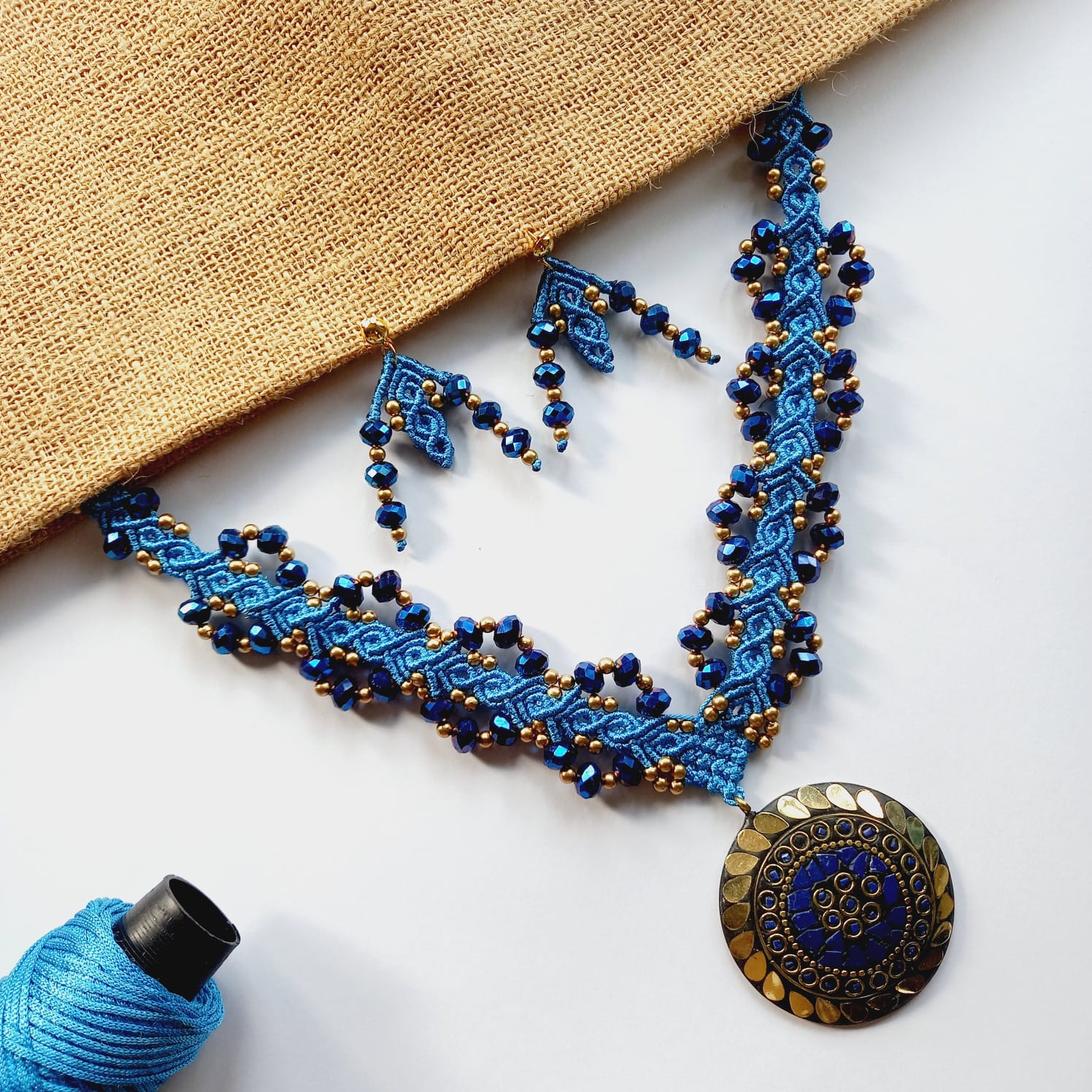 handmade jewellery set handmade necklace handmade earrings stud earrings studs bead jewellery