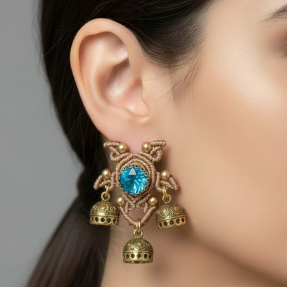 Kamalakshi jhumki earrings