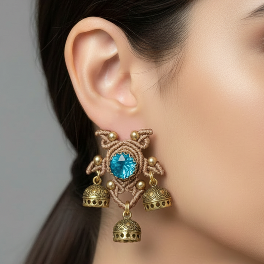 Kamalakshi jhumki earrings