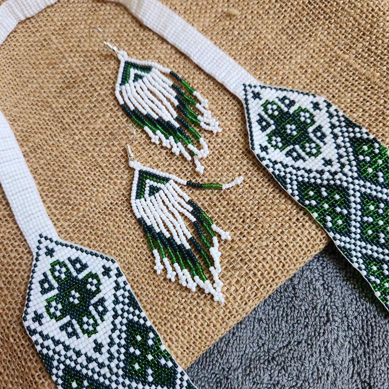 statement bead necklace partywear necklace green necklace for sangeet wedding jewellery multicolour set bead earrings
