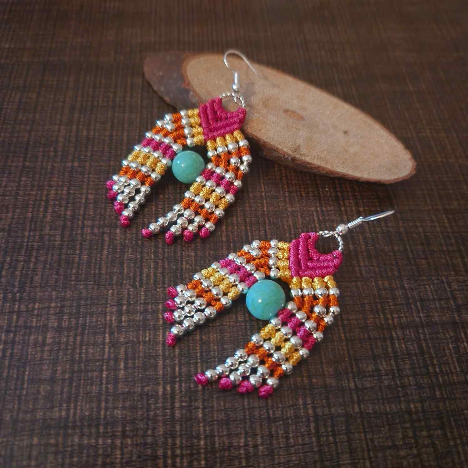long dangler earrings party wear silver bead earrings daily wear earrings