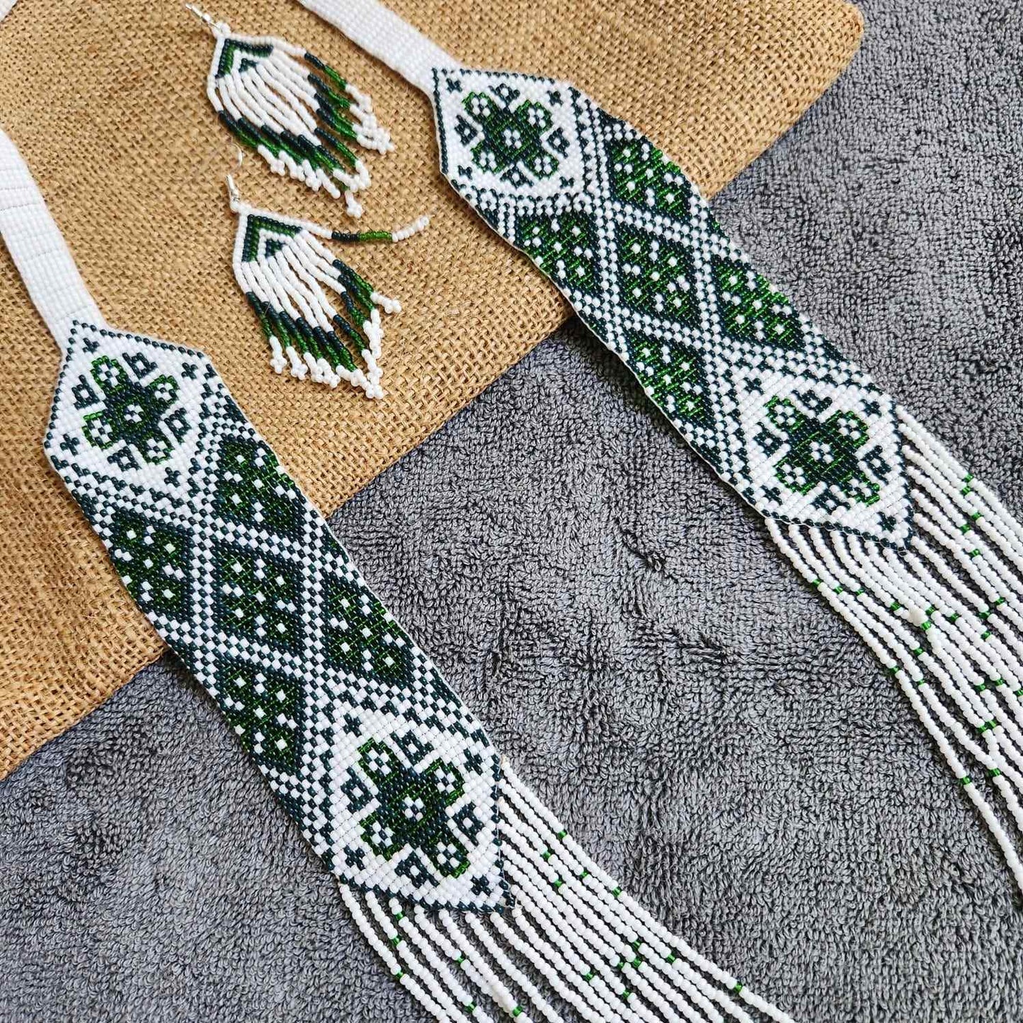 statement bead necklace partywear necklace green necklace for sangeet wedding jewellery multicolour set bead earrings