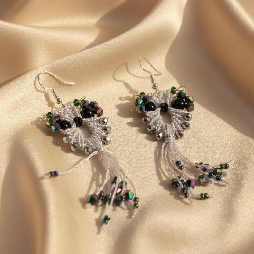 Ulook macrame dangler earrings